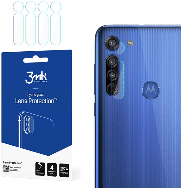 Zestaw szkieł hartowanych 3MK Lens Protection na aparat Motorola Moto G8 (5903108228879) - obraz 1