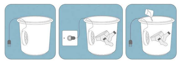 Портативная мини стиральная машина USB Wash/переносная стиральная машинка - изображение 7