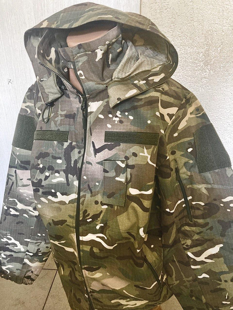 Куртка мультикам 54 размер военная, летняя армейская ветровка рип-стоп, куртка тактическая для ВСУ - изображение 1