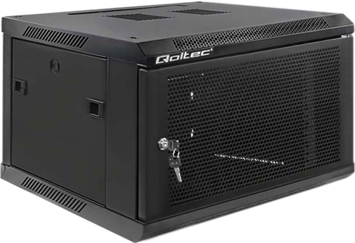 Серверна шафа Qoltec RACK 19" 6U 600 x 600 x 370 Перфоровані двері (5901878544885) - зображення 1