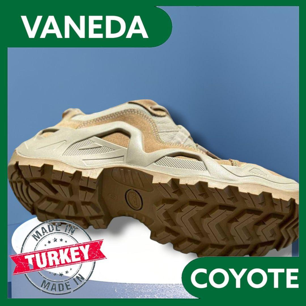 Тактичні кросівки койот VANEDA Ванеда, Армійські кросівки 43 - зображення 2