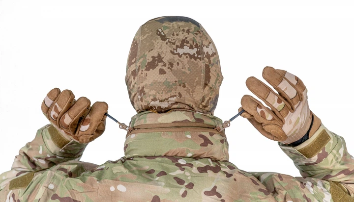 Куртка зимняя Level 7 Multicam с капюшоном военная