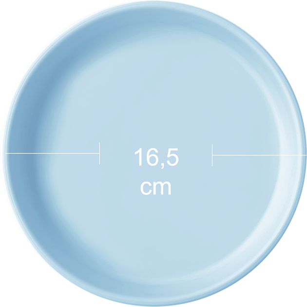 Тарелка силиконовая MinikOiOi Basics Mineral Blue (101050103) - изображение 2