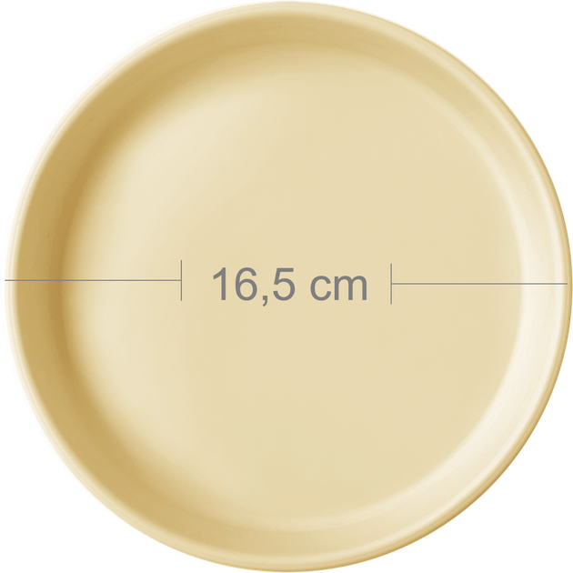 Тарелка силиконовая MinikOiOi Basics Mellow Yellow (101050106) - Фото 2 Тарелка силиконовая MinikOiOi Basics Mellow Yellow (101050106) - изображение 2