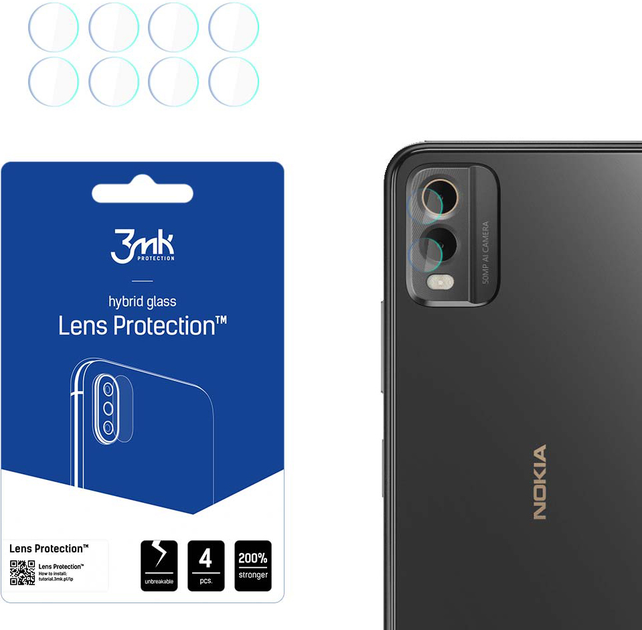 Комплект захисного скла 3MK Lens Protection для камери Nokia C32 (5903108527972) - зображення 1