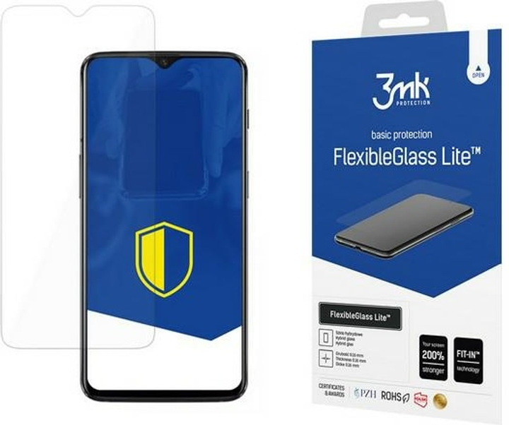 Szkło hybrydowe 3MK ElasticGlass Lite do OnePlus 6T (5903108046251) - obraz 1