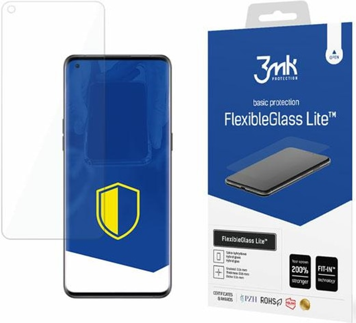 Szkło hybrydowe 3MK ElasticGlass Lite do Oppo Find X5 Pro (5903108465977) - obraz 1