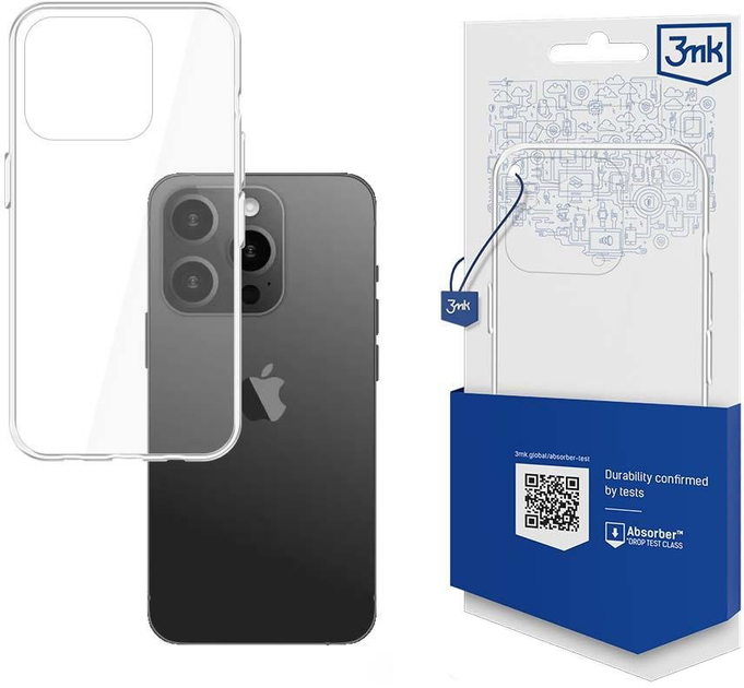Etui plecki 3MK Armor Case do Apple iPhone 15 Pro Clear (5903108527477) - obraz 1