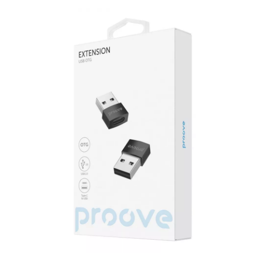 Переходник OTG Proove Extension Type-C to USB HBEX00012001 - Фото 3 Переходник OTG Proove Extension Type-C to USB HBEX00012001 - изображение 3