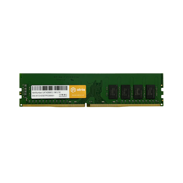 Модуль пам'яті ATRIA UAT42666CL19K1/16 DDR4/16ГБ/2666МГц для ПК - зображення 2