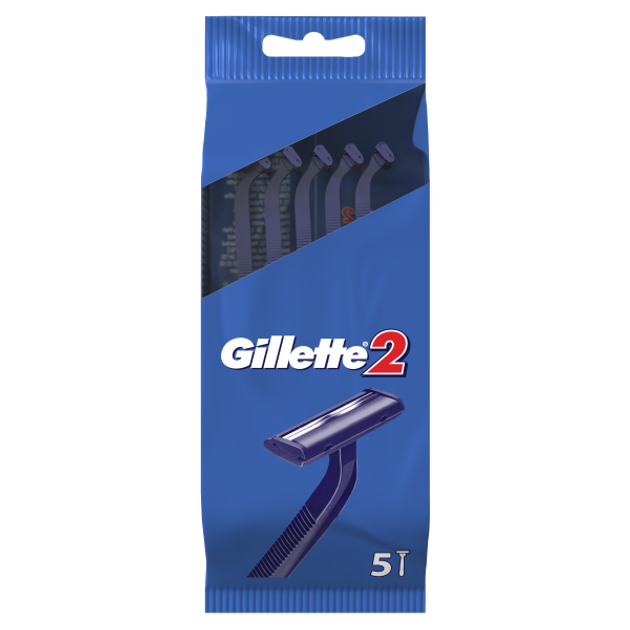 Бритвы одноразовые Gillette 2 5 шт (3014260287030) – в интернет ...