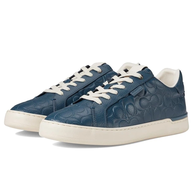 Кроссовки COACH Lowline Signature Leather Low Top Dark Denim, 43