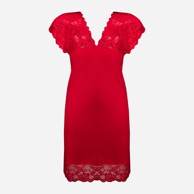Нічна сорочка жіноча DKaren Slip Lesley XS Червона (5903068513848) - зображення 3