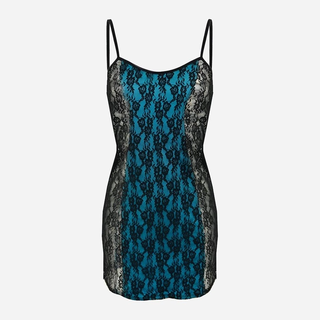 Koszula nocna DKaren Slip Milena XL Turquoise (5902854700943) - obraz 1