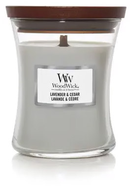 Ароматична свічка Woodwick деревна Lavender & Cedar 60 годин (1666266E) - зображення 2