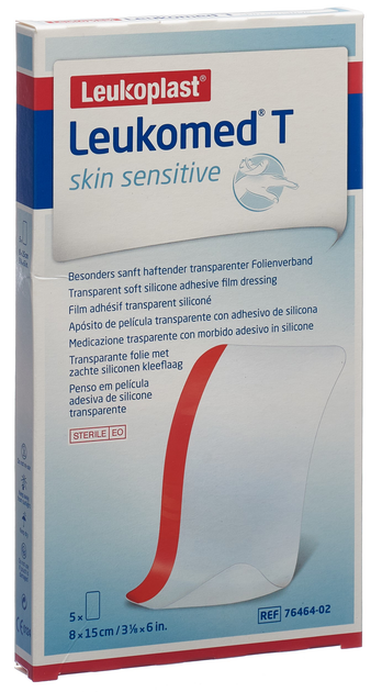 Пластир BSN Medical Leukomed T Skin Sensitive 5 шт (4042809669848) - зображення 1