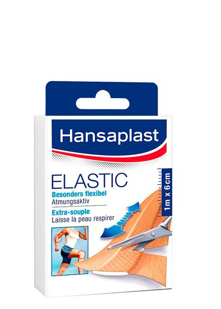 Plaster Hansaplast Elastic Tira 1 szt (4005800174940) - obraz 1