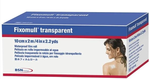 Лейкопалстир BSN Medical Fixomull Transparent 2 м x 10 см (4042809179408) - зображення 1