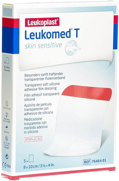 Пластырь BSN Medical Leukomed T Skin Sensitive 5 шт (4042809669817) - изображение 1
