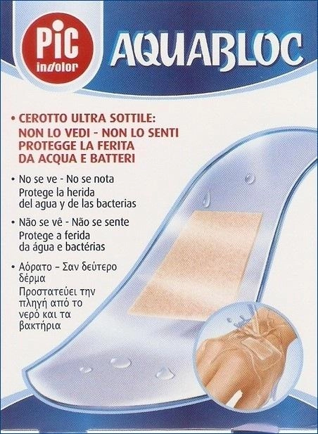 Пластырь Pic Solution Pic Aquabloc With Bactericidal Adhesive Dressing 20 шт (8003670822257) - изображение 1