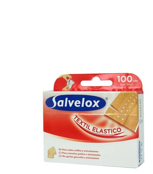 Пластырь Salvelox Textil Elastic 12 x 10 см (8470003044516) - изображение 1