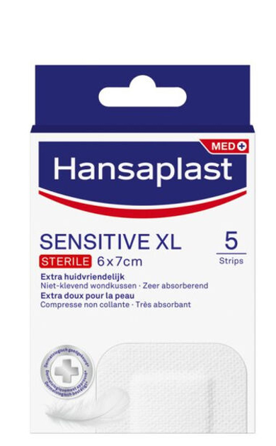 Пластир Hansaplast Sensitive XL 5 шт (4005800294419) - зображення 1