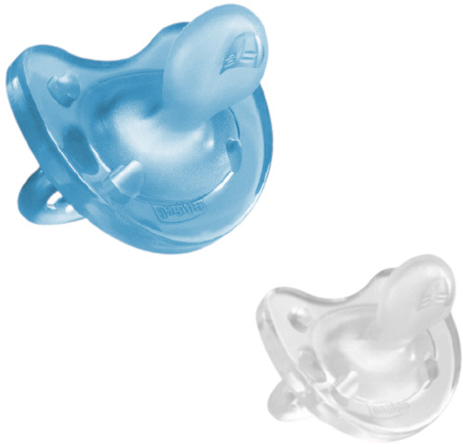 Smoczki Chicco PhysioForma Mini Soft Blue Silicone Suck 0-2 miesięcy 2 szt (8058664128426) - obraz 1