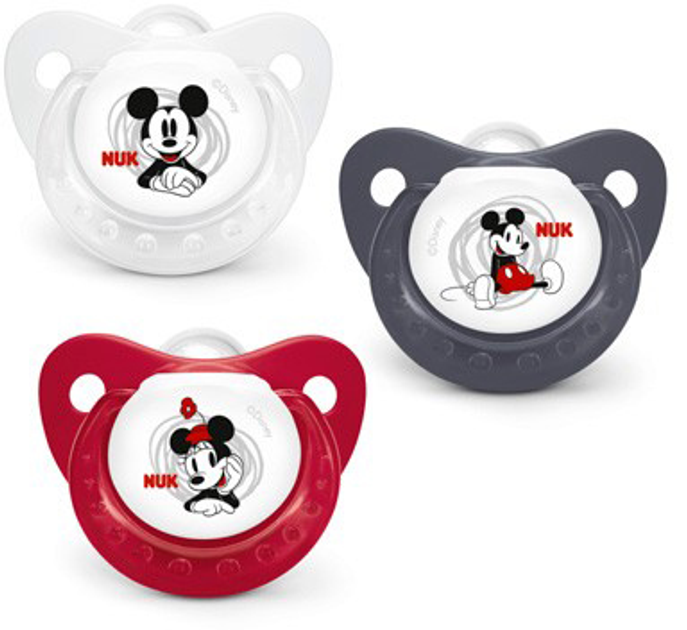 Smoczka Chupete Nukete T2 Silicona Mickey Nuk (4008600134992) - obraz 1