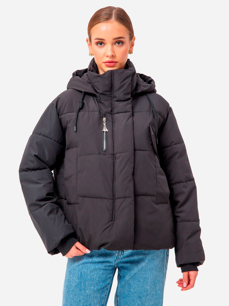 Куртка демисезонная с капюшоном женская Icon ID235black S Черная ...