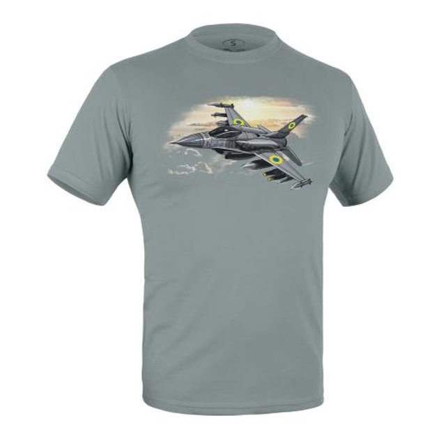 Футболка P1G з малюнком F-16 (Foliage Green) S - зображення 1