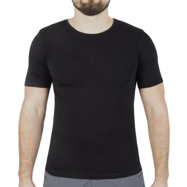 Футболка Sturm Mil-Tec однотонна Top Gun T-Shirt Slim Fit (2 шт у комплекті) (Black) 2XL - зображення 1
