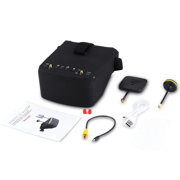 ФПВ Відеоокуляри Eachine EV800D чорні 5.8G 40CH 5 Inch 800*480 з HD DVR ...