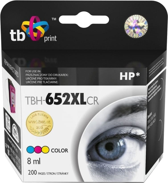 Tusz TB do HP DJ 1115 Color (TBH-652XLCR) - obraz 1