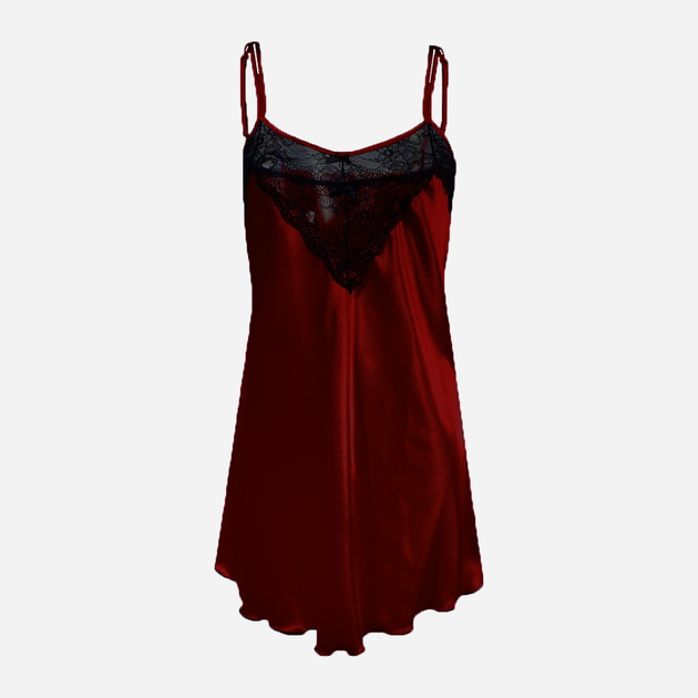 Erotyczny peniuar DKaren Slip Carla XS Crimson (5902686569541) - obraz 1