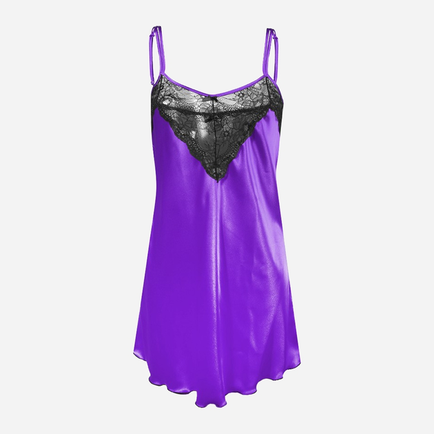 Erotyczny peniuar DKaren Slip Carla 2XL Violet (5902686570134) - obraz 1