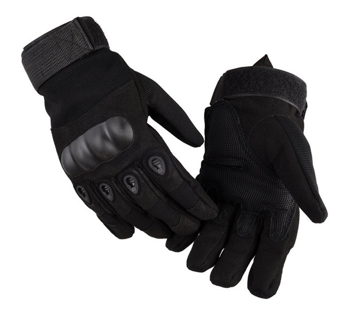 Тактичні рукавиці повнопалі Expert XL чорні - зображення 1