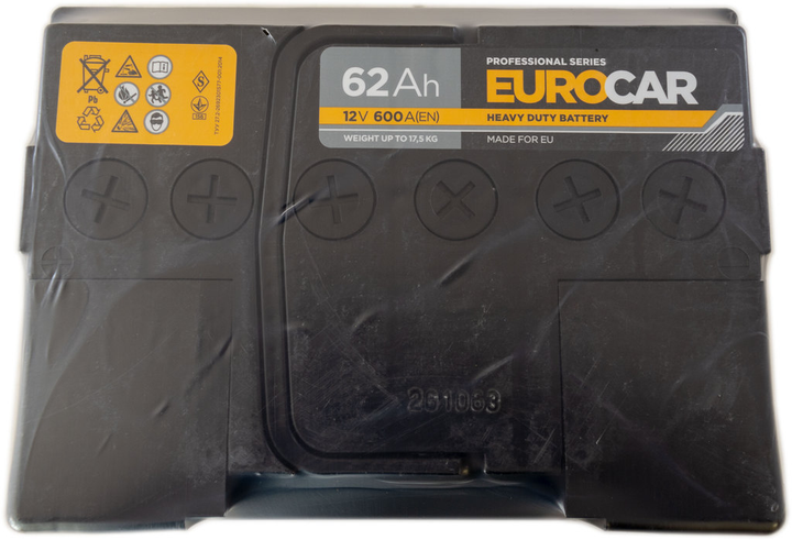 Аккумулятор 62 прямая (+ слева) 600А Eurocar 000251897 – фото, отзывы ...