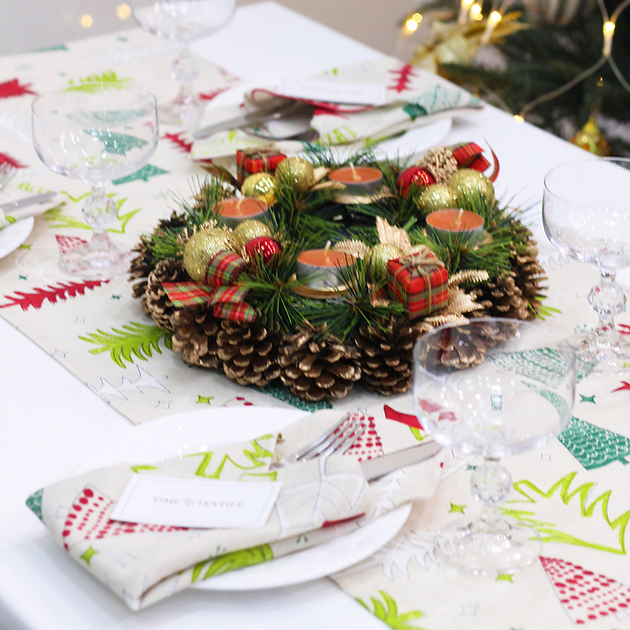 Дорожка-раннер на стол (TT173579-r) 40x200 см Time Textile Разноцветный ...