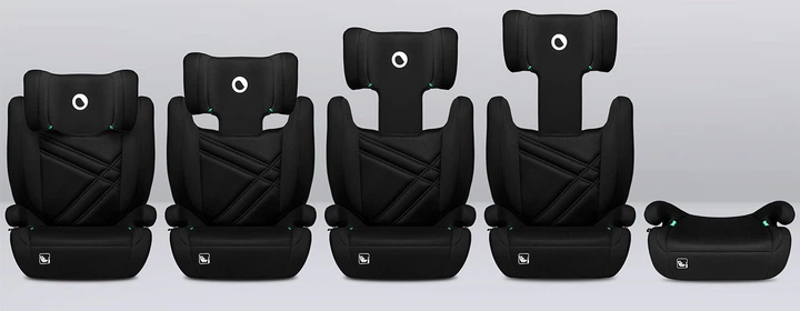 Fotelik samochodowy Lionelo Hugo I-Size 15-36 kg Black Carbon (LO-HUGO I-SIZE BLACK CARBON) - obraz 8