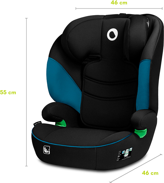 Автокресло Lionelo Lars I-Size 15-36 кг Green Turquoise (LO-LARS I-SIZE GREEN TURQUOISE) - изображение 9