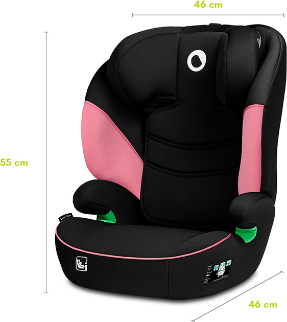 Автокресло Lionelo Lars I-Size 15-36 кг Pink Baby (LO-LARS I-SIZE PINK BABY) - изображение 10