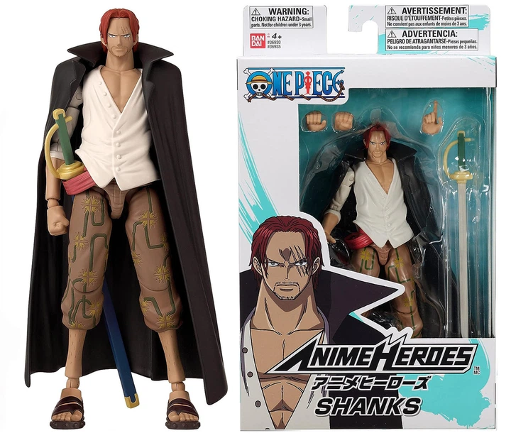 Bandai Подвижная фигурка Шанкс (Shanks) Anime Heroes из аниме Ван
