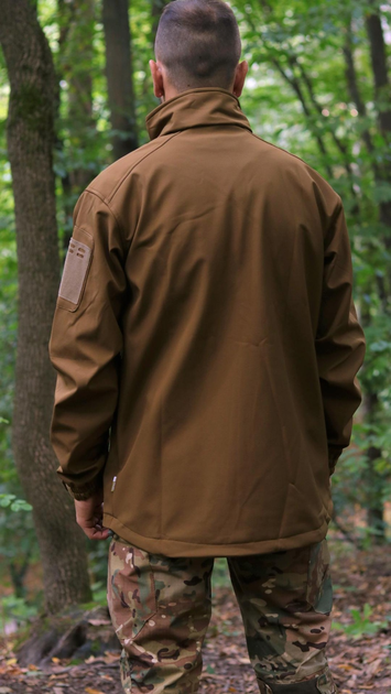 Куртка Vik-Tailor SoftShell с липучками для шевронов Coyote 58 - изображение 2