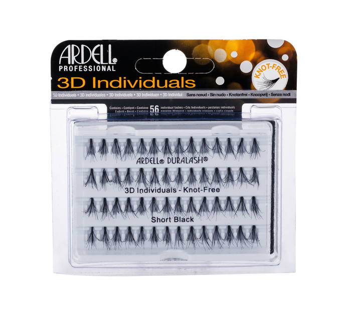 Пучкові вії Ardell Individual 3D Position False Eyelashes Short Black (74764759412) - зображення 1