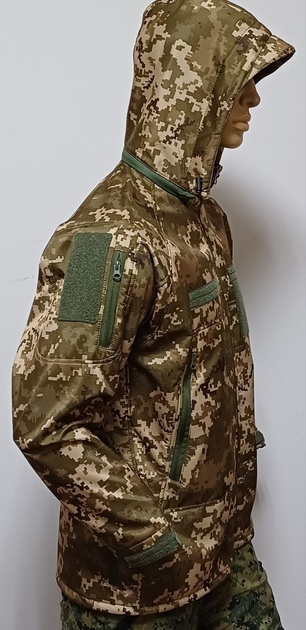 Тактична Куртка SEAM SoftShell PIXEL UA, розмір 66 (SEAM-PXL-7089-66) - зображення 2