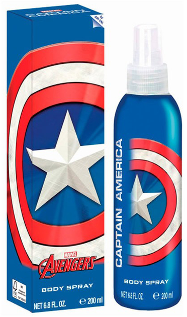 Perfumowany spray dla dzieci Marvel Avengers Capitan America 200 ml (8411114090108) - obraz 1