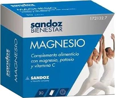 Біологічно активна добавка Sandoz Wellness Магній 30 пакетиків (8470001721327) - зображення 1