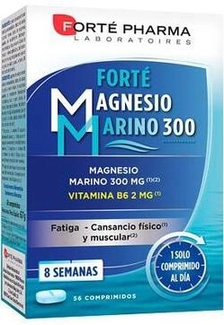 Suplementacja mineralna diety Forté pharma Marine Magnesium 300mg 56 Comp (8470001892942) - obraz 1