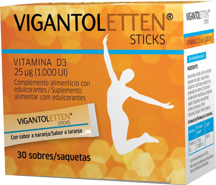 Біологічно активна добавка Merck Vigantoletten Вітаміну D3 Sticks 30 шт (8470001964380) - зображення 1