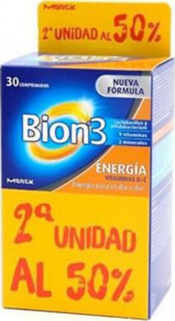 Комплекс вітамінів та мінералів Merck Pack Bion 3 Senior Supplemento Vitaminico 30 табл x 2 шт (8470001887535) - зображення 1